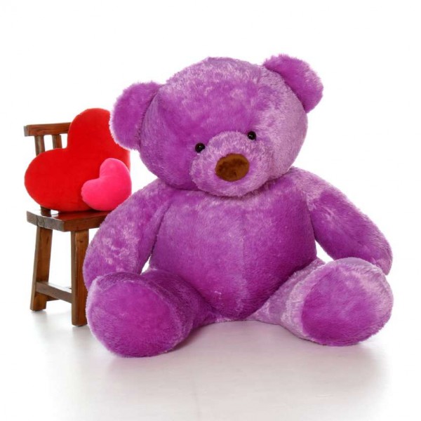 5 Feet Fat and Huge Purple Teddy Bear